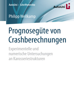 cover image of Prognosegüte von Crashberechnungen
